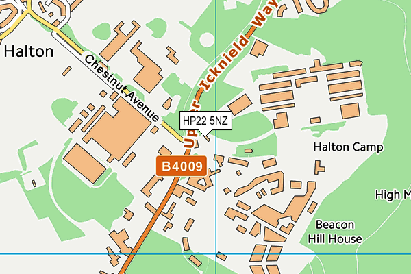 HP22 5NZ map - OS VectorMap District (Ordnance Survey)