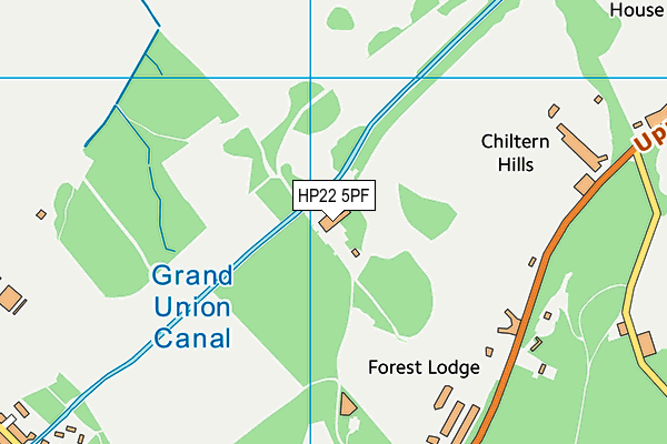 HP22 5PF map - OS VectorMap District (Ordnance Survey)