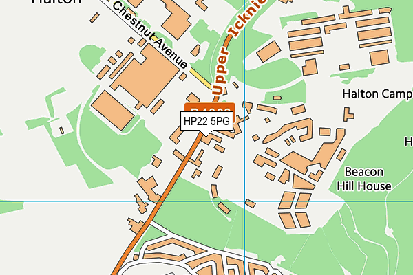 HP22 5PG map - OS VectorMap District (Ordnance Survey)