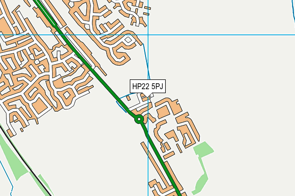 HP22 5PJ map - OS VectorMap District (Ordnance Survey)