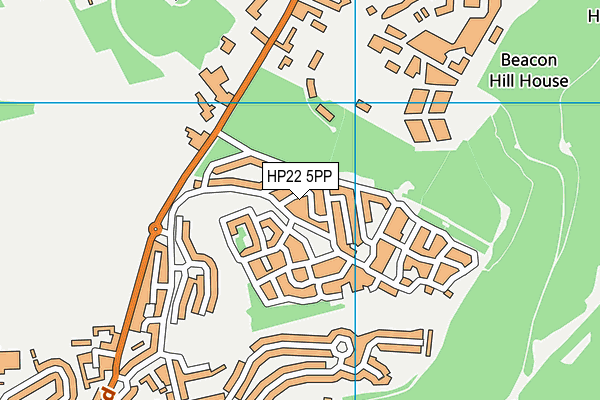 HP22 5PP map - OS VectorMap District (Ordnance Survey)