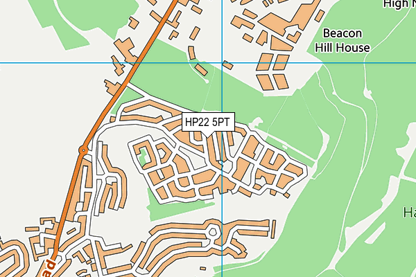 HP22 5PT map - OS VectorMap District (Ordnance Survey)