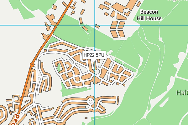 HP22 5PU map - OS VectorMap District (Ordnance Survey)