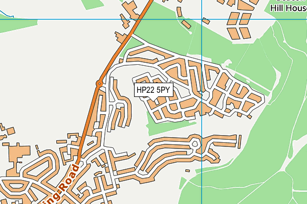 HP22 5PY map - OS VectorMap District (Ordnance Survey)
