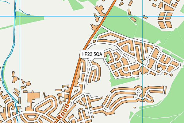 HP22 5QA map - OS VectorMap District (Ordnance Survey)