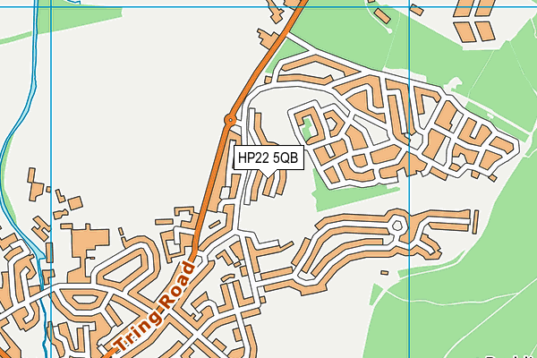 HP22 5QB map - OS VectorMap District (Ordnance Survey)
