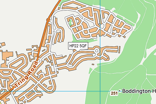 HP22 5QF map - OS VectorMap District (Ordnance Survey)