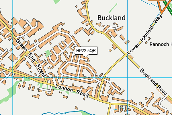 HP22 5QR map - OS VectorMap District (Ordnance Survey)
