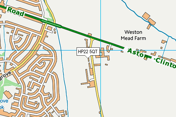 Weston Turville Golf Club map (HP22 5QT) - OS VectorMap District (Ordnance Survey)