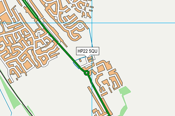 HP22 5QU map - OS VectorMap District (Ordnance Survey)