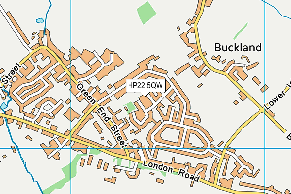 HP22 5QW map - OS VectorMap District (Ordnance Survey)