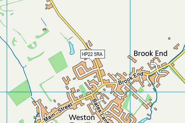 HP22 5RA map - OS VectorMap District (Ordnance Survey)