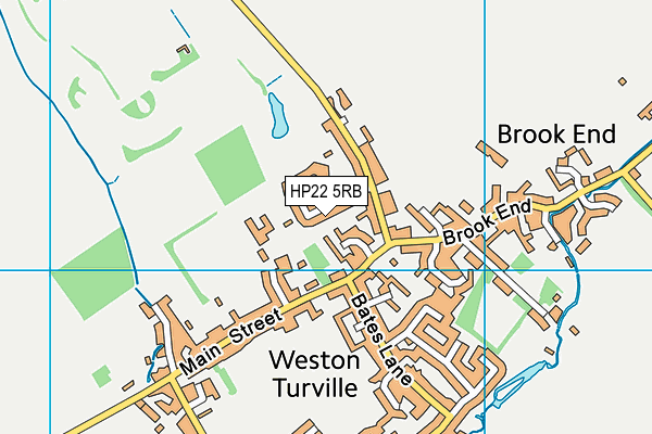 HP22 5RB map - OS VectorMap District (Ordnance Survey)