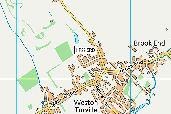 HP22 5RD map - OS VectorMap District (Ordnance Survey)