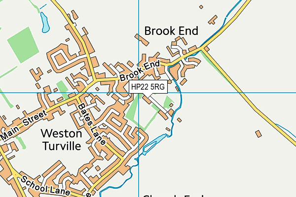 HP22 5RG map - OS VectorMap District (Ordnance Survey)