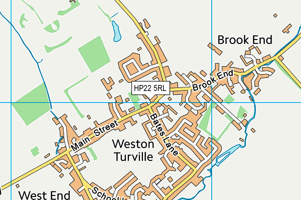 HP22 5RL map - OS VectorMap District (Ordnance Survey)