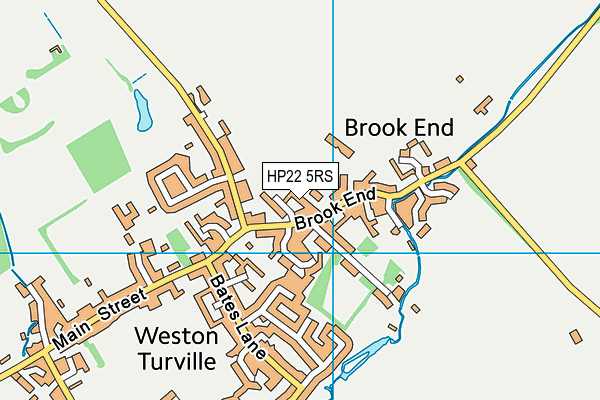 HP22 5RS map - OS VectorMap District (Ordnance Survey)