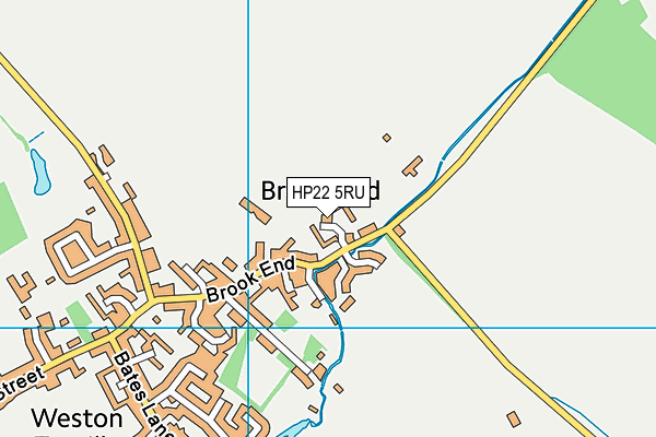 HP22 5RU map - OS VectorMap District (Ordnance Survey)