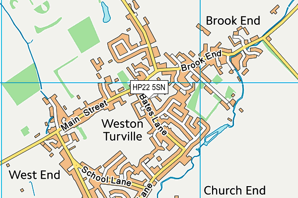 HP22 5SN map - OS VectorMap District (Ordnance Survey)