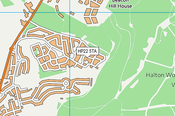 HP22 5TA map - OS VectorMap District (Ordnance Survey)