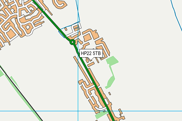 HP22 5TB map - OS VectorMap District (Ordnance Survey)