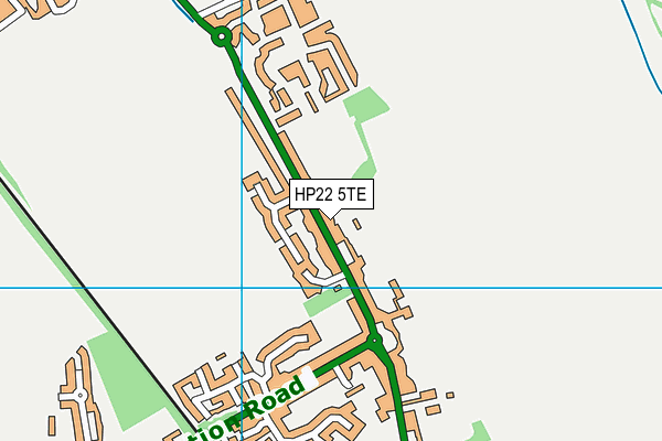 HP22 5TE map - OS VectorMap District (Ordnance Survey)