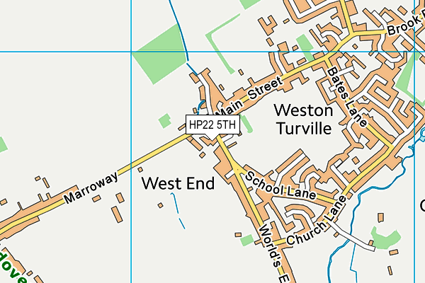 HP22 5TH map - OS VectorMap District (Ordnance Survey)