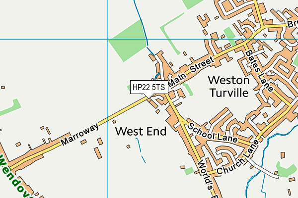 HP22 5TS map - OS VectorMap District (Ordnance Survey)