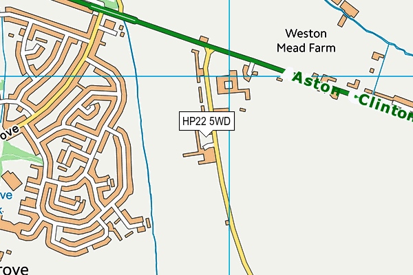 HP22 5WD map - OS VectorMap District (Ordnance Survey)
