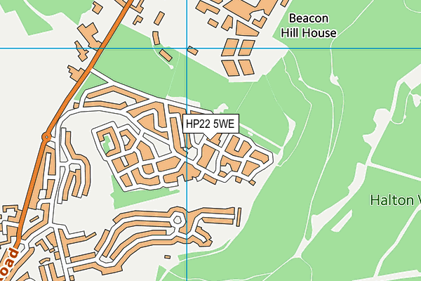 HP22 5WE map - OS VectorMap District (Ordnance Survey)