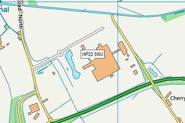 HP22 5WJ map - OS VectorMap District (Ordnance Survey)