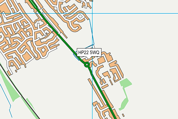HP22 5WQ map - OS VectorMap District (Ordnance Survey)