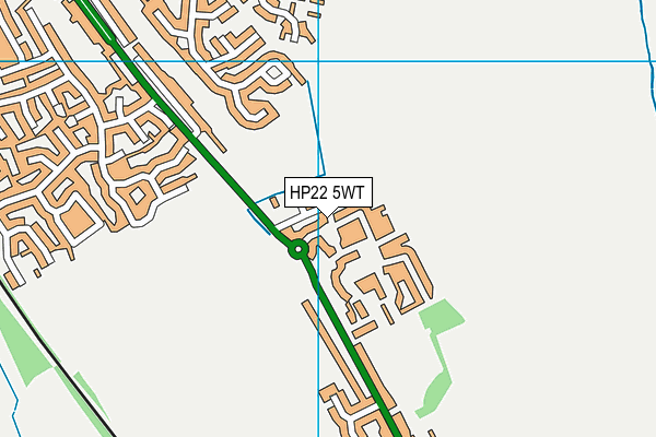 HP22 5WT map - OS VectorMap District (Ordnance Survey)