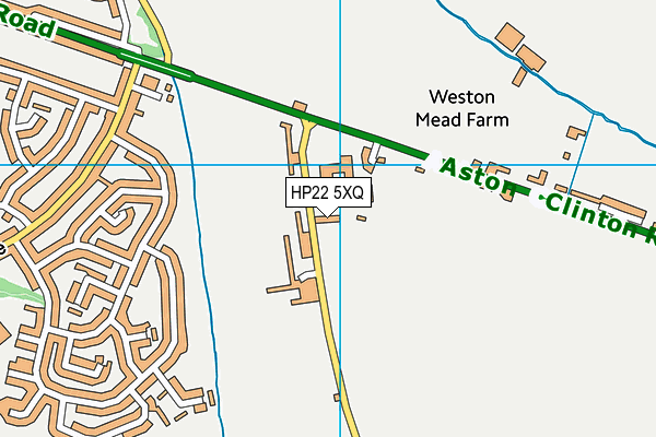 HP22 5XQ map - OS VectorMap District (Ordnance Survey)