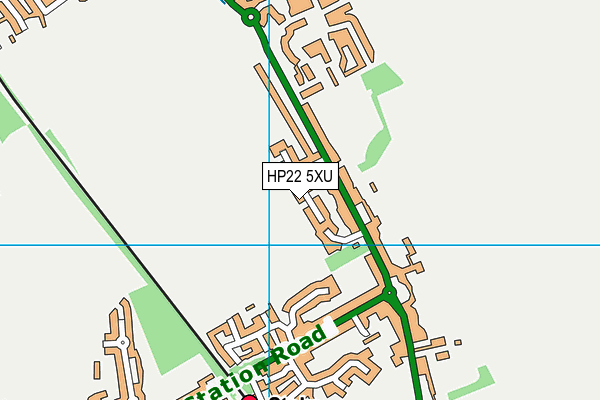HP22 5XU map - OS VectorMap District (Ordnance Survey)