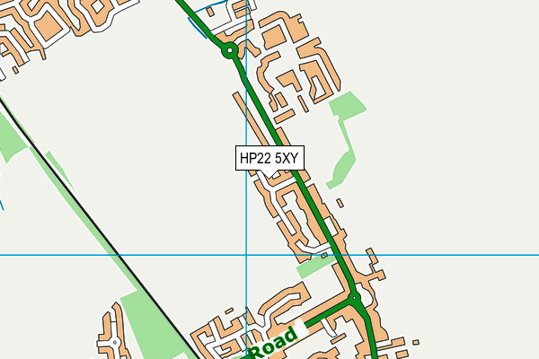 HP22 5XY map - OS VectorMap District (Ordnance Survey)