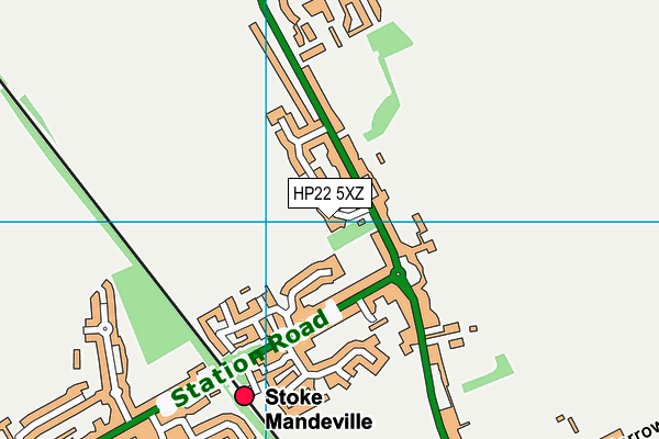 HP22 5XZ map - OS VectorMap District (Ordnance Survey)