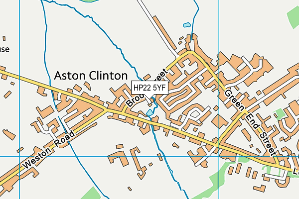 HP22 5YF map - OS VectorMap District (Ordnance Survey)