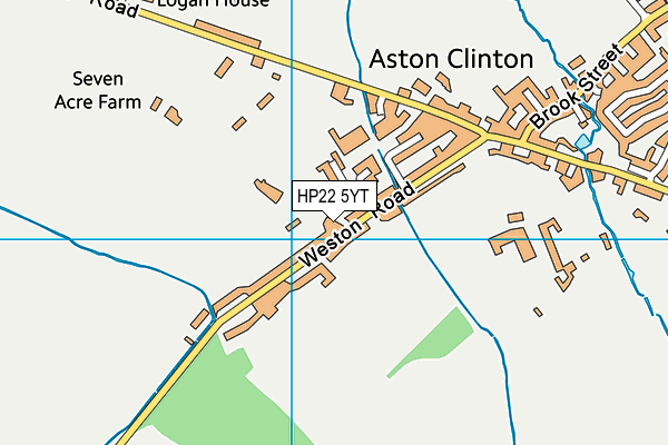 HP22 5YT map - OS VectorMap District (Ordnance Survey)