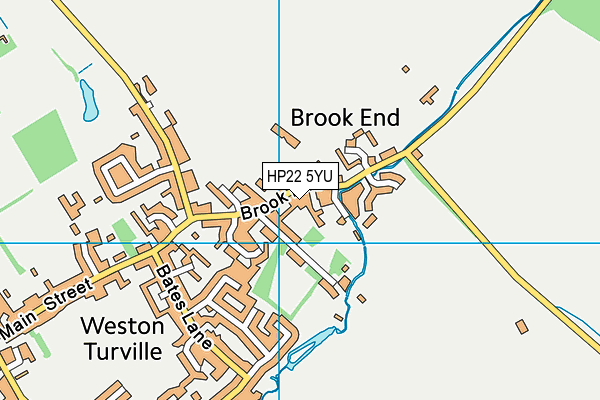 HP22 5YU map - OS VectorMap District (Ordnance Survey)