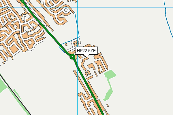 HP22 5ZE map - OS VectorMap District (Ordnance Survey)