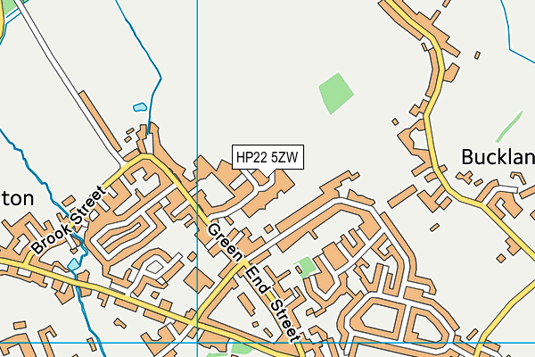 HP22 5ZW map - OS VectorMap District (Ordnance Survey)