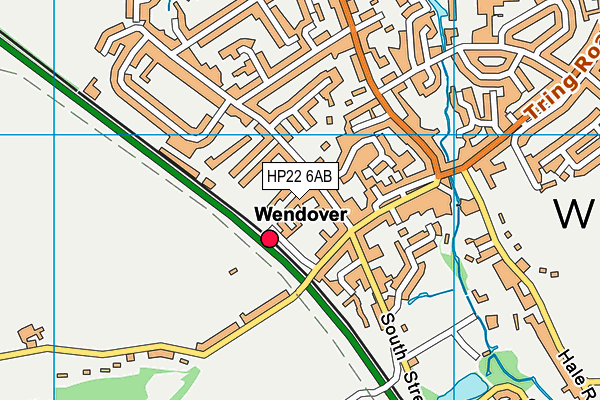 HP22 6AB map - OS VectorMap District (Ordnance Survey)