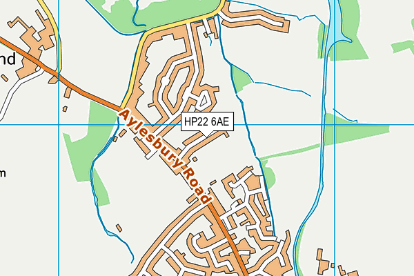 HP22 6AE map - OS VectorMap District (Ordnance Survey)