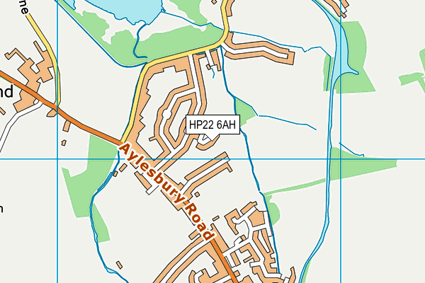 HP22 6AH map - OS VectorMap District (Ordnance Survey)