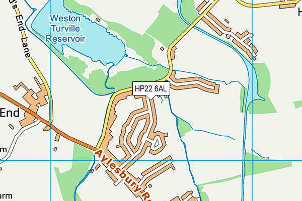 HP22 6AL map - OS VectorMap District (Ordnance Survey)