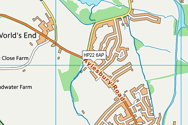 HP22 6AP map - OS VectorMap District (Ordnance Survey)