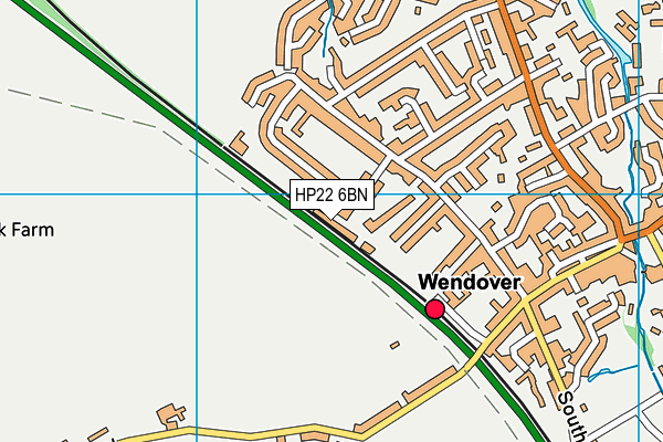HP22 6BN map - OS VectorMap District (Ordnance Survey)
