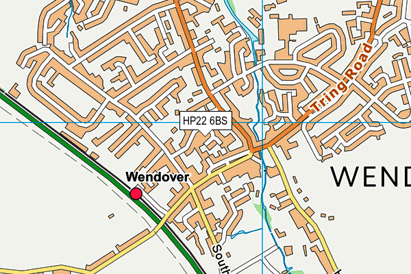 HP22 6BS map - OS VectorMap District (Ordnance Survey)