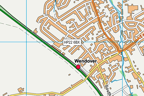 HP22 6BX map - OS VectorMap District (Ordnance Survey)